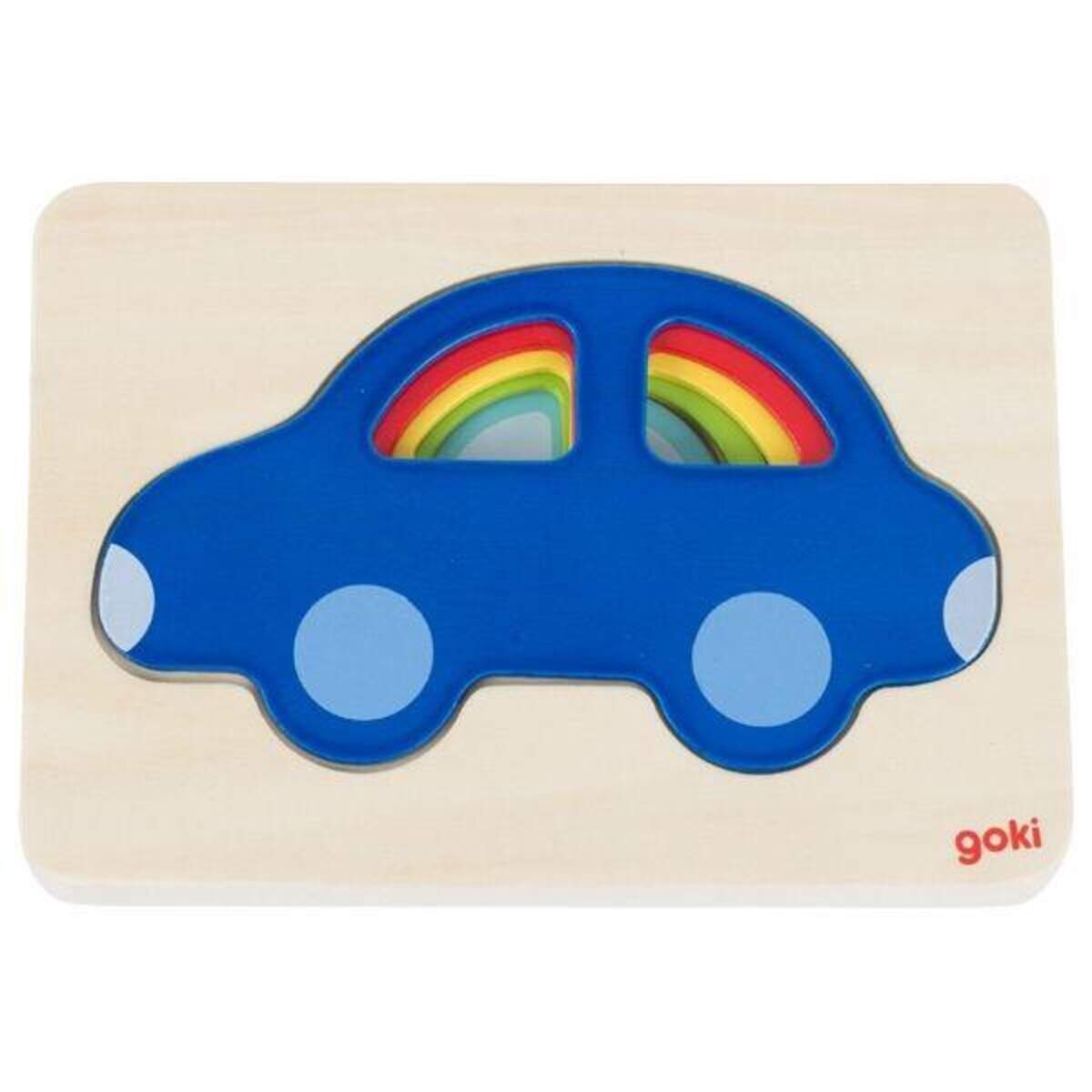 goki Schichtenpuzzle Auto, 5 Teile