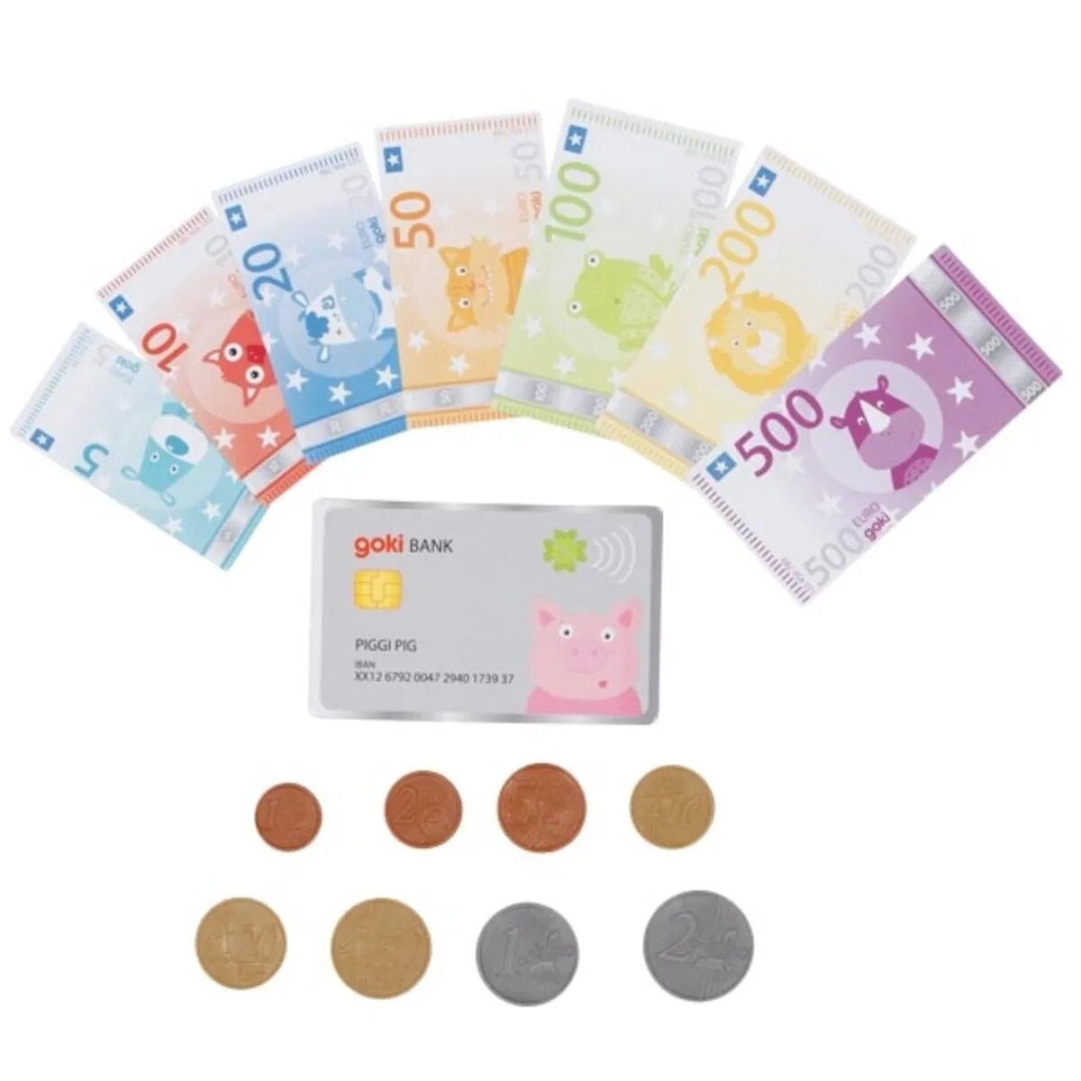 goki Spielgeld Tierische Taler, inkl. Kreditkarte