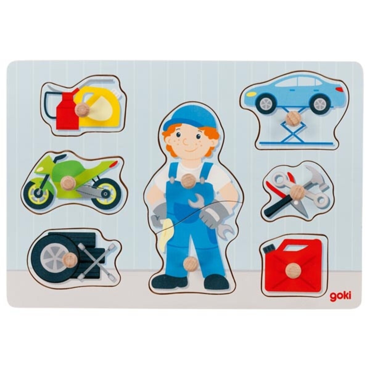 goki Steckpuzzle Automechaniker