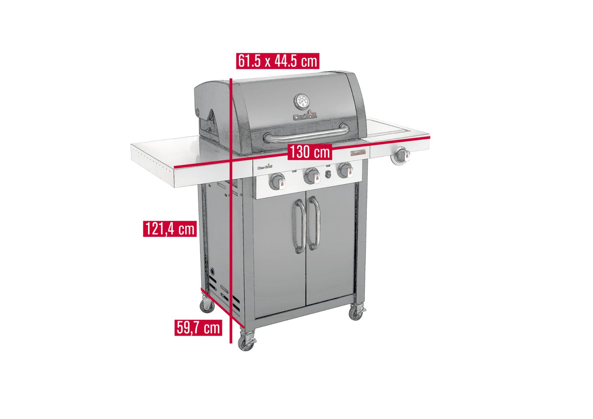 Char-Broil 3-Brenner Gasgrill Professional 3400B