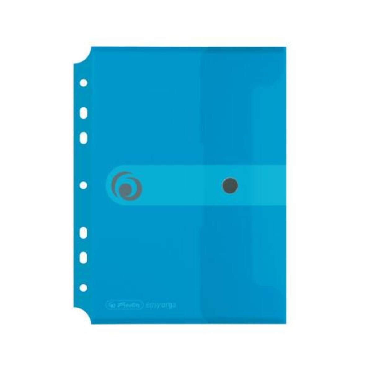 Herlitz Dokumententasche PP A5 zum Abheften transparent blau