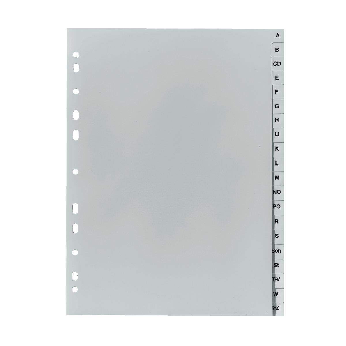 Herlitz Ordnerregister A4 A-Z PP grau