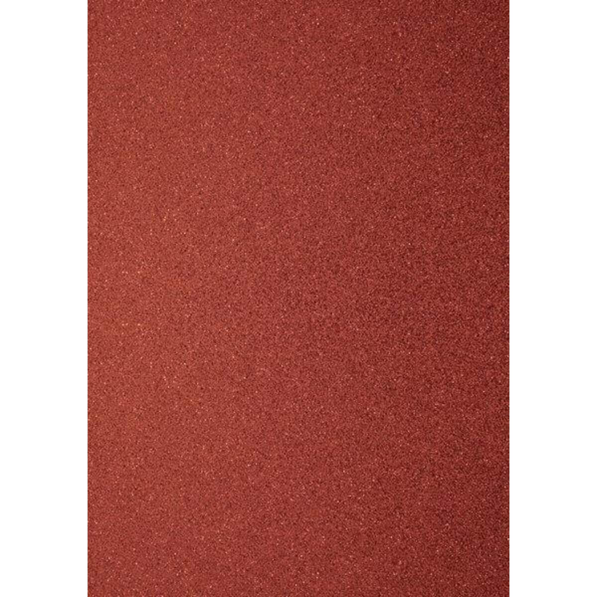 Heyda Glitterkarton, 200g/m, A4, rot
