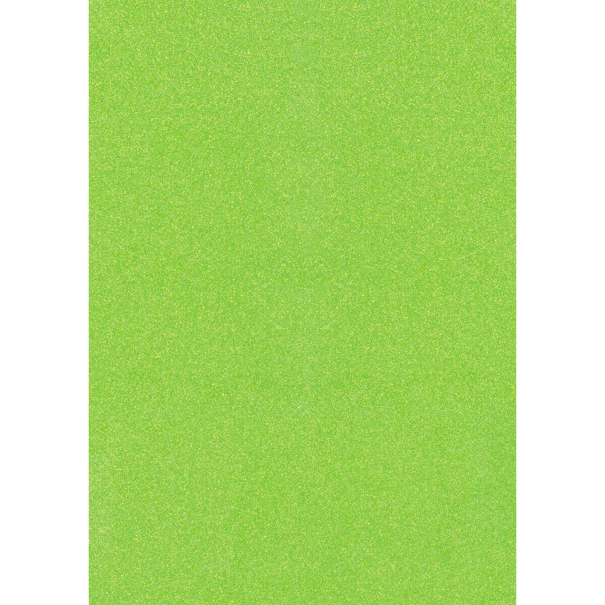 Heyda Glitterkarton A4 neongrün 200 g/m²