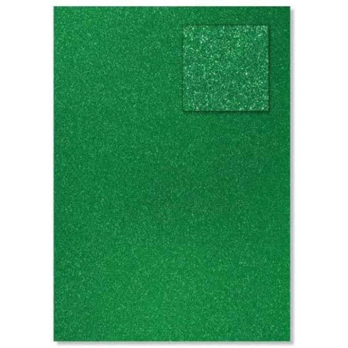 Heyda Glitterkarton hellgrün A4