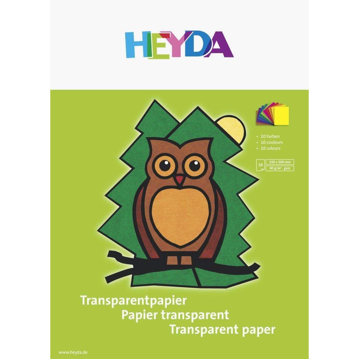 Heyda Transparentpapier Drachenpapier 10 Blatt