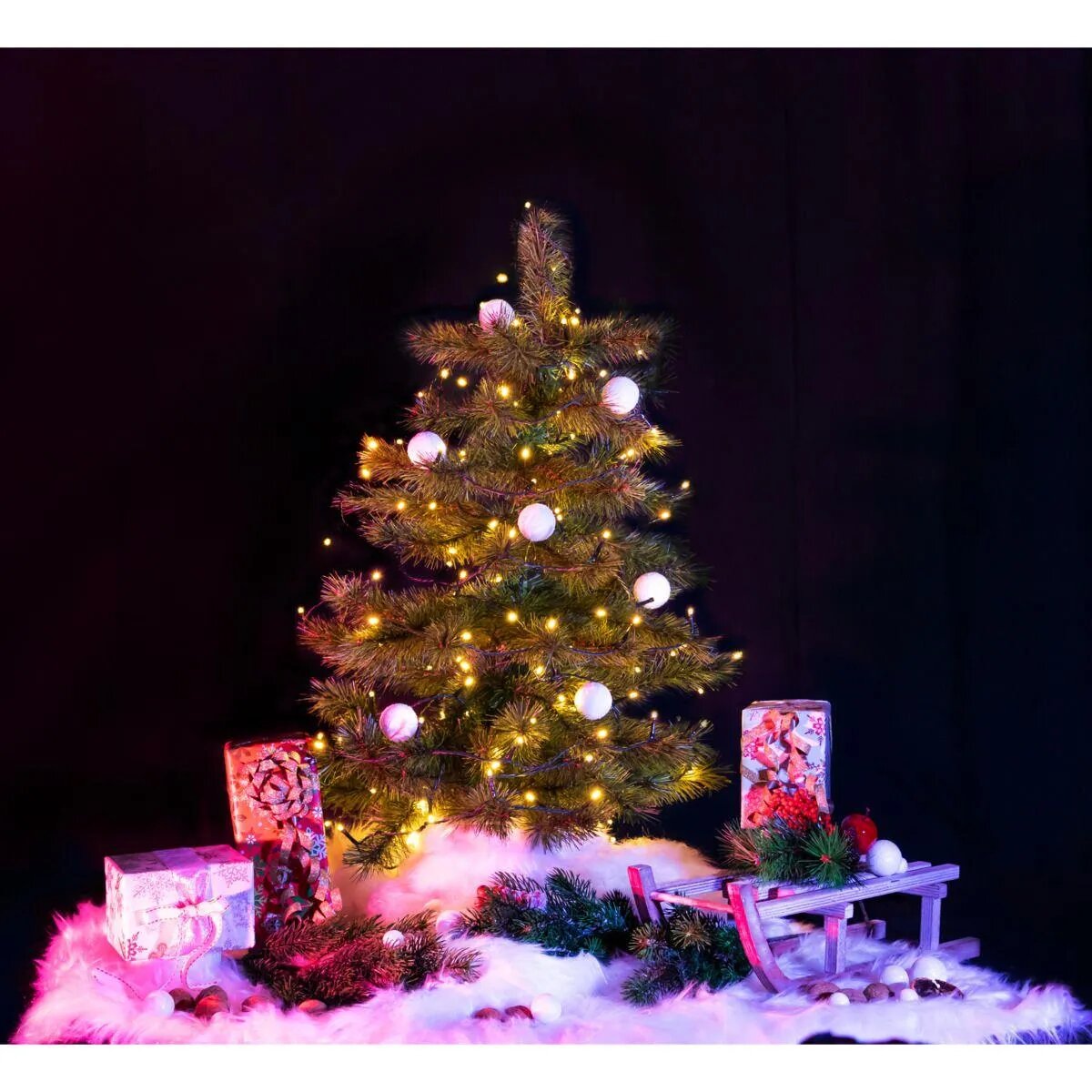 Idena Lichterkette NewTec 360 LED ww Lichtsensor