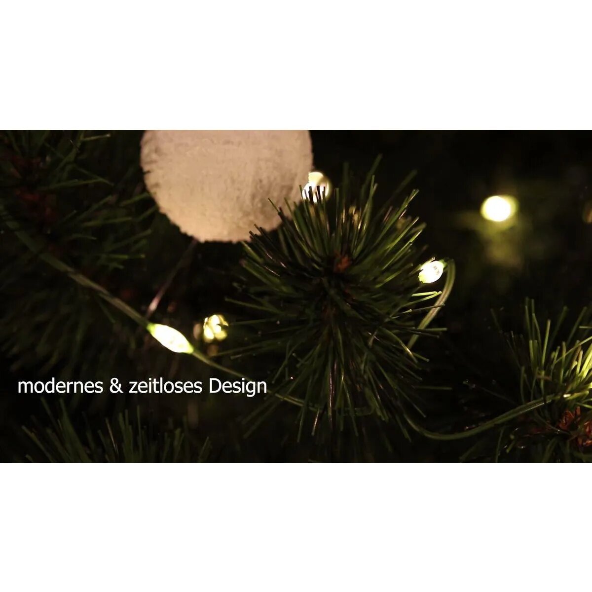 Idena Lichterkette NewTec, 80 Micro LED ww 8h Timer