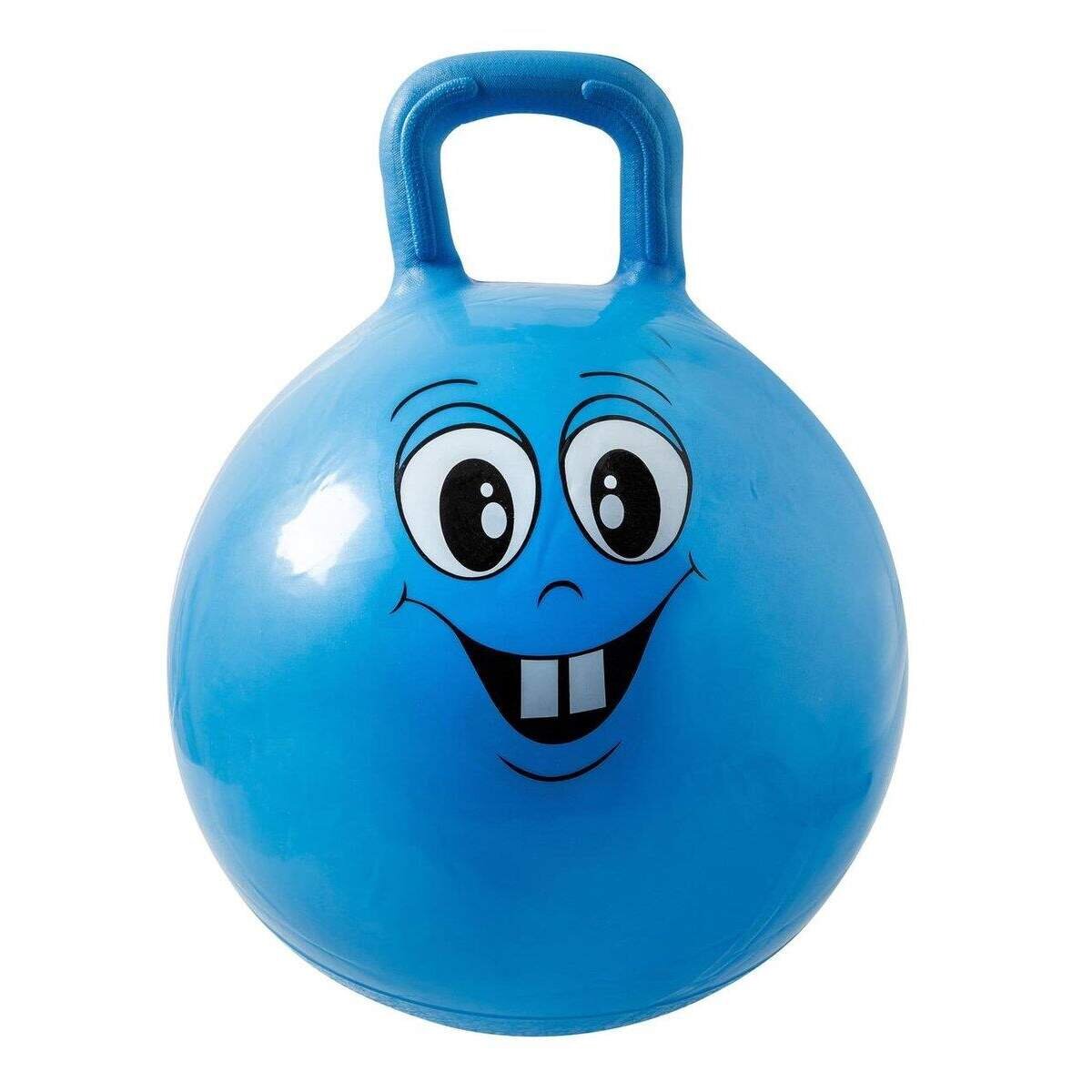 Idena Sprungball Happy Face, blau