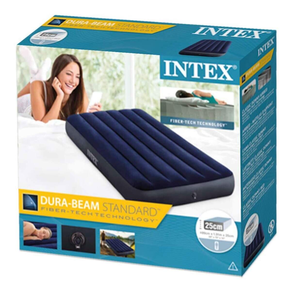 Intex Classic Downy Blue Dura-Beam Serie Twin Luftbett