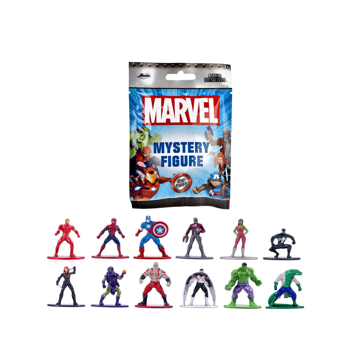 Jada Marvel Blind Pack Nanofigs, 12-sort.