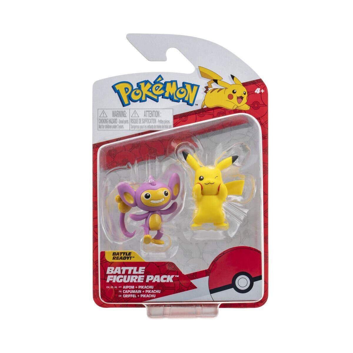 Jazwares Pokemon Battle Figurenset, 1 Packung, 5-fach sortiert