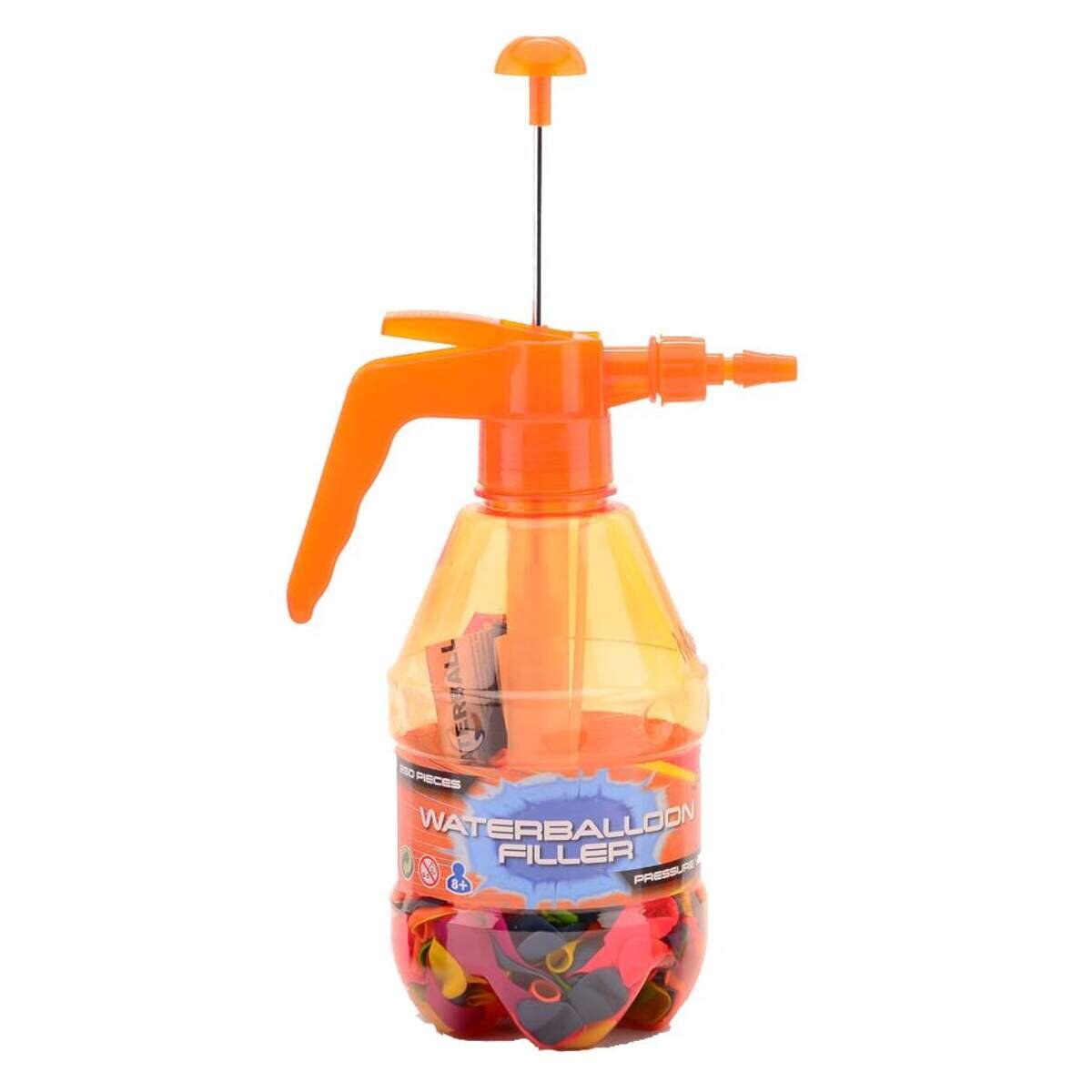 Johntoy Aqua Fun Wasserballonpumpe mit 250 Wasserbomben, sortiert