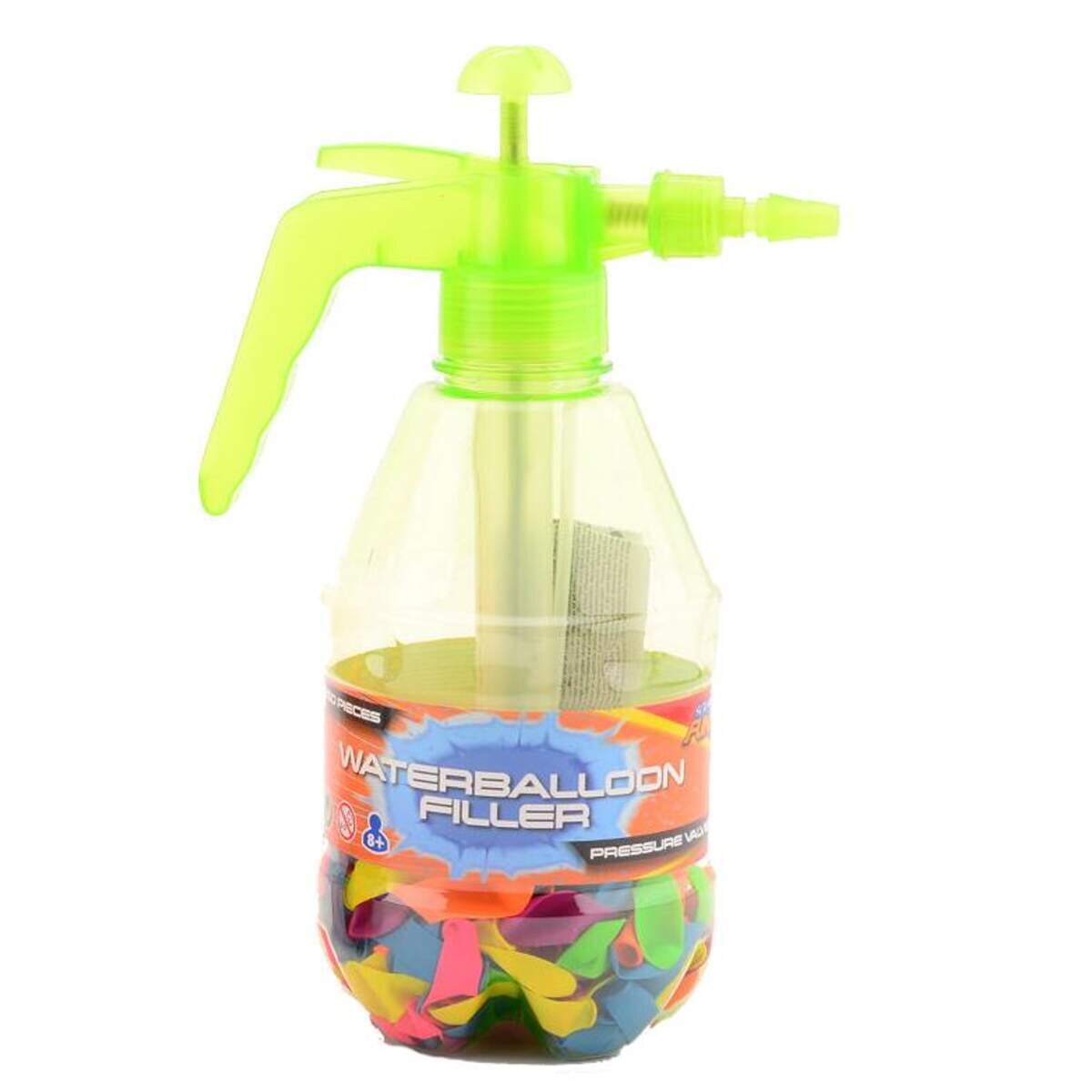 Johntoy Aqua Fun Wasserballonpumpe mit 250 Wasserbomben, sortiert
