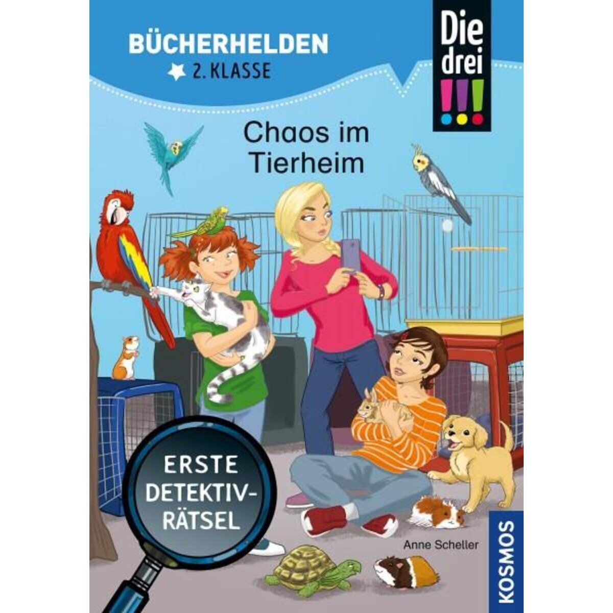 KOSMOS Bücherhelden 2. Klasse - Die drei !!! Chaos im Tierheim (Rätselspaß)