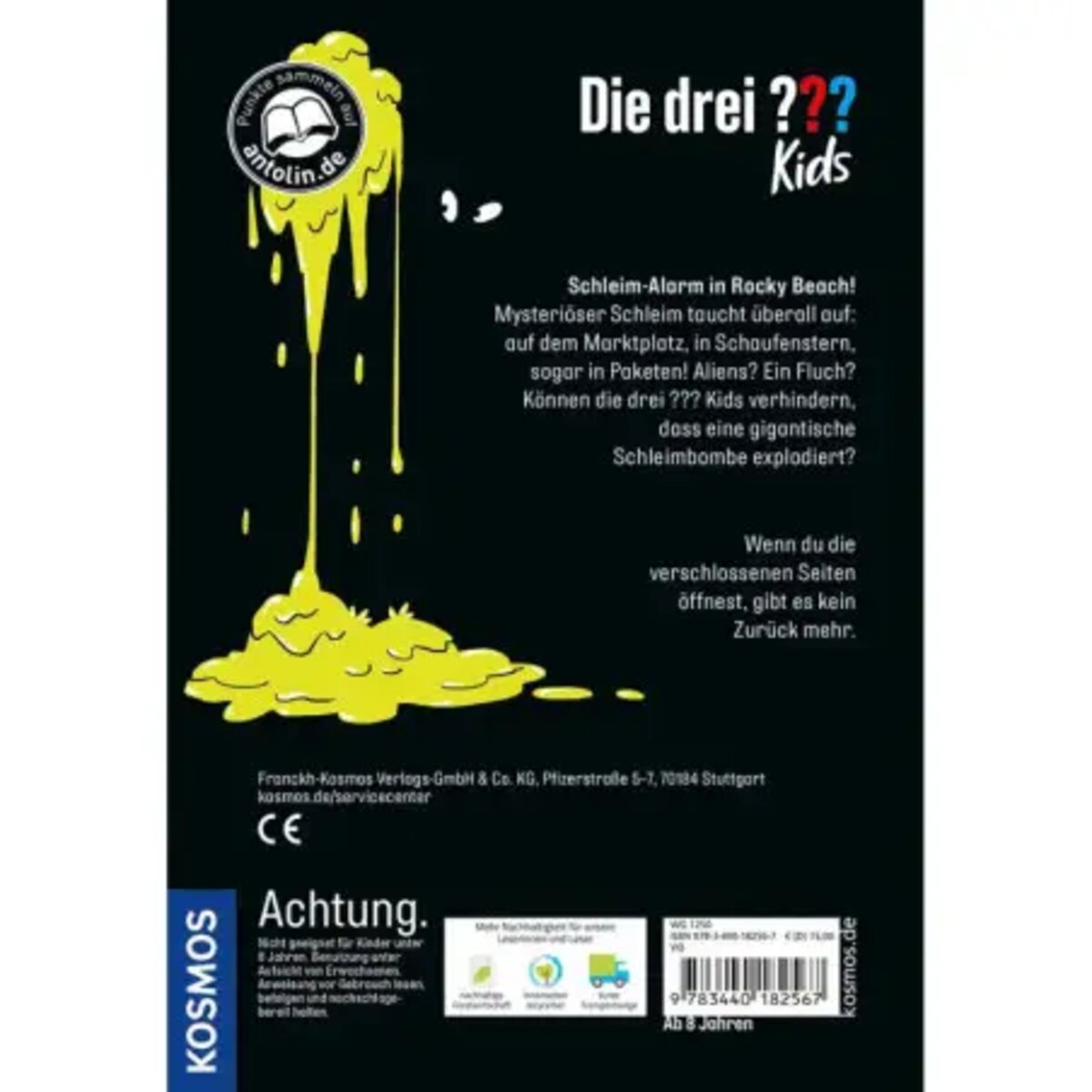 KOSMOS Die drei ??? Kids, Das schleimigste Buch aller Zeiten
