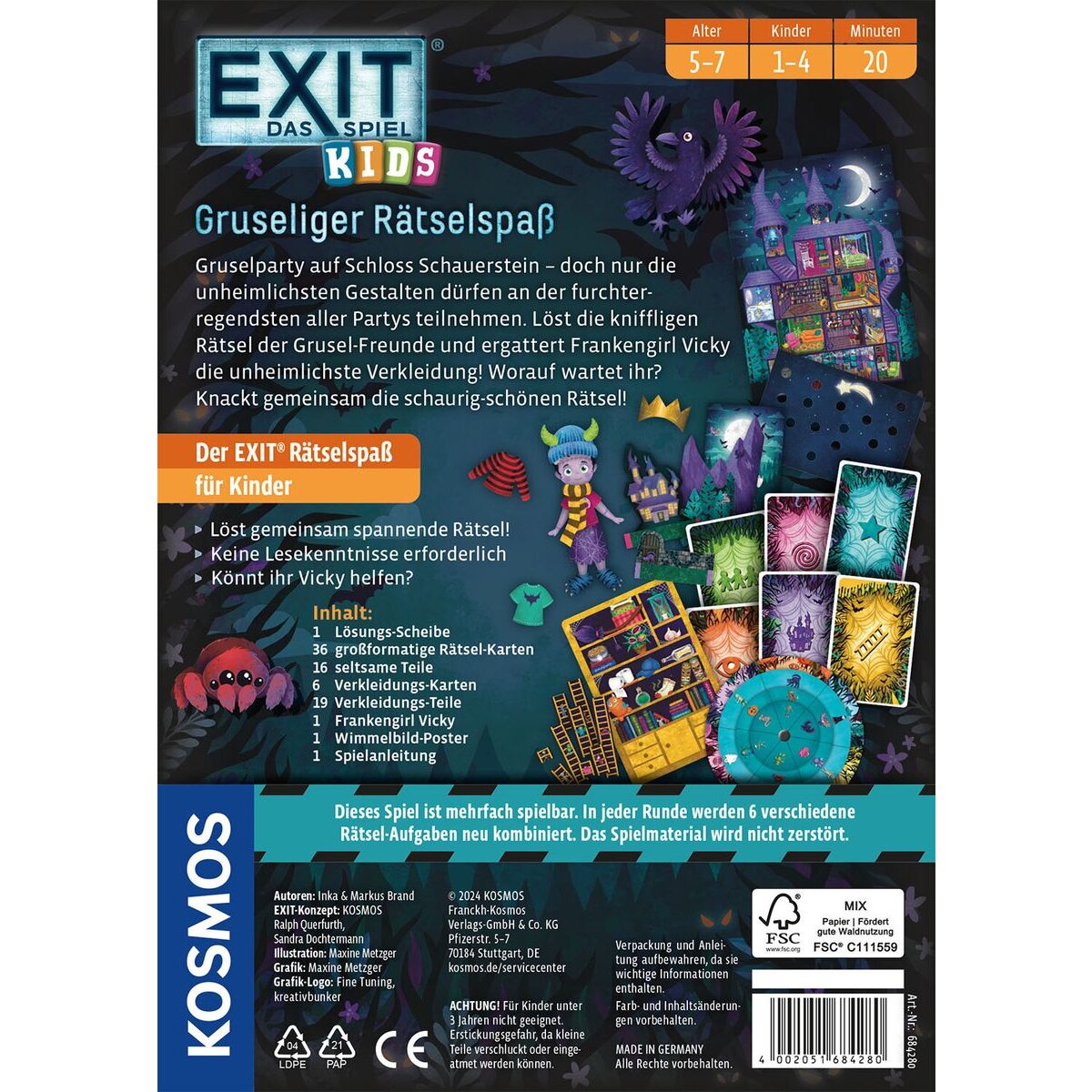 KOSMOS EXIT® Das Spiel - Kids: Gruseliger Rätselspaß