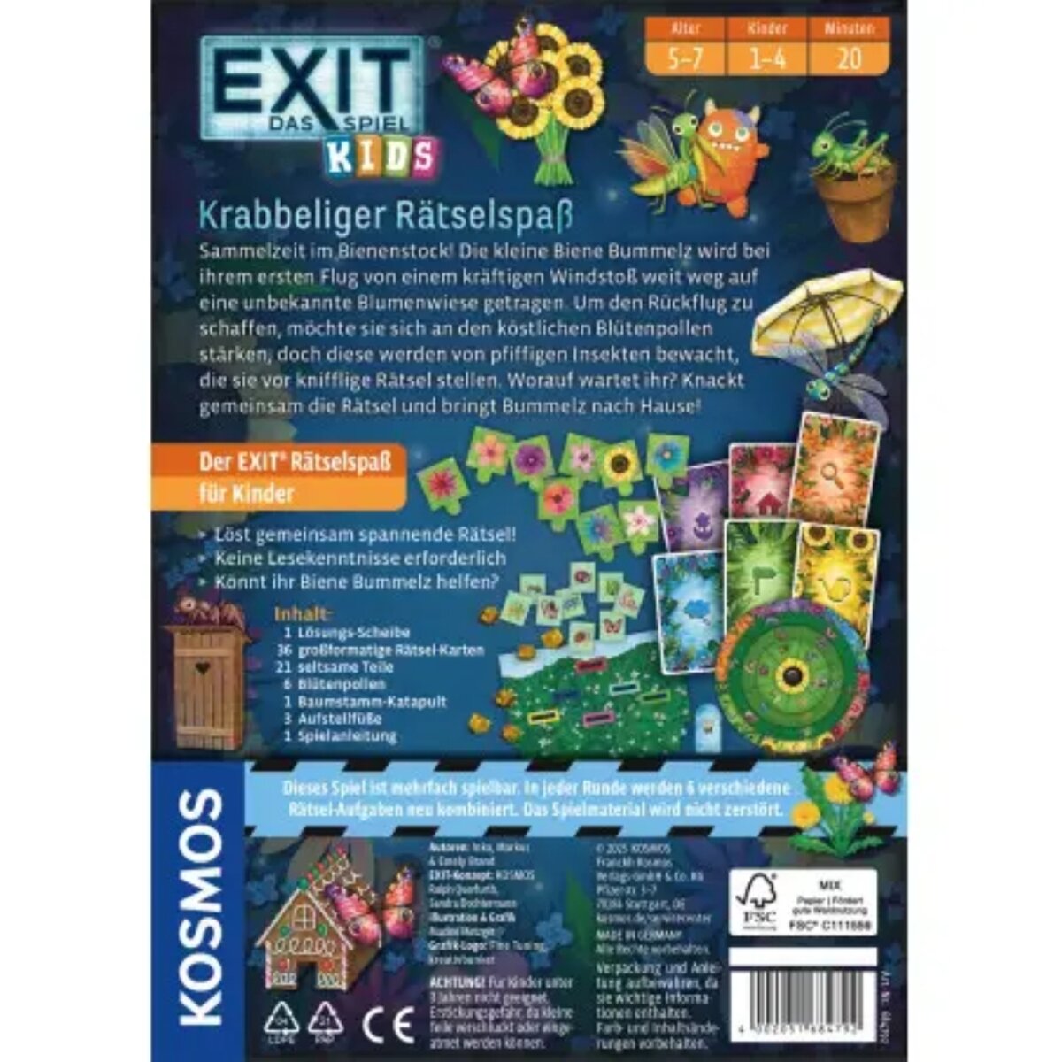 KOSMOS EXIT® Kids Krabbeliger Rätselspaß