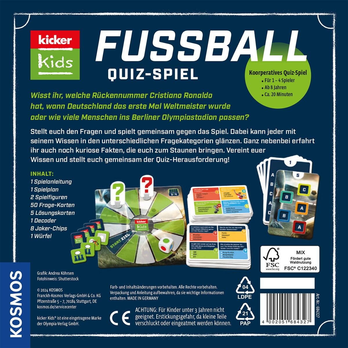KOSMOS Kicker Kids Fußball-Quiz