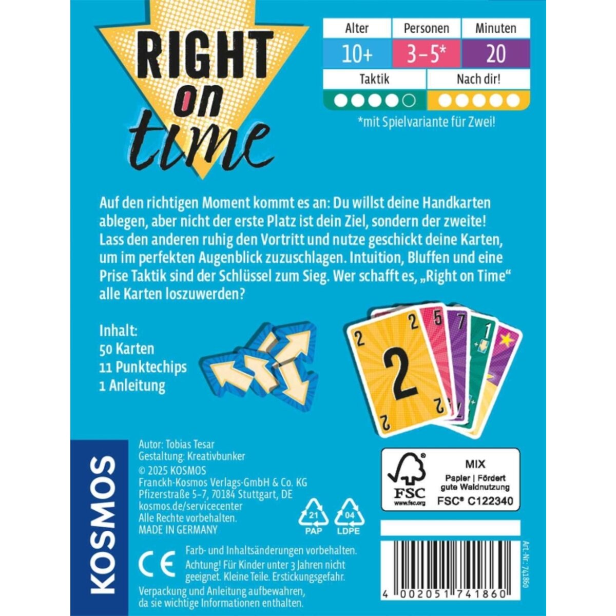 KOSMOS Right on Time