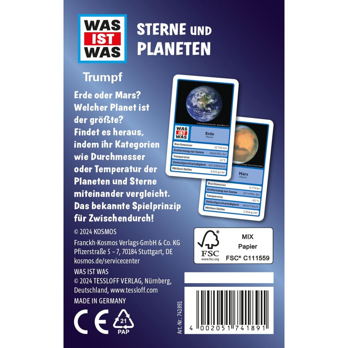 KOSMOS WAS IST WAS Trumpf - Sterne & Planeten