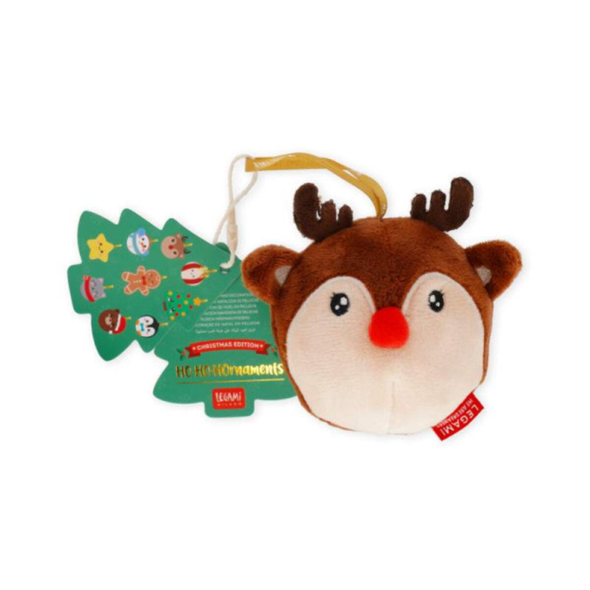 Legami Plüsch Weihnachtsanhänger Oh-Oh-Ornaments Rentier