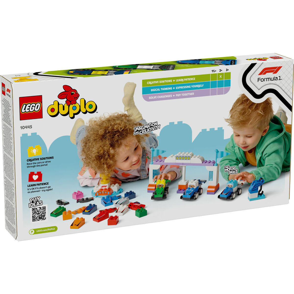 LEGO® DUPLO® Town 10445 F1® Team Rennautos mit Rennfahrern