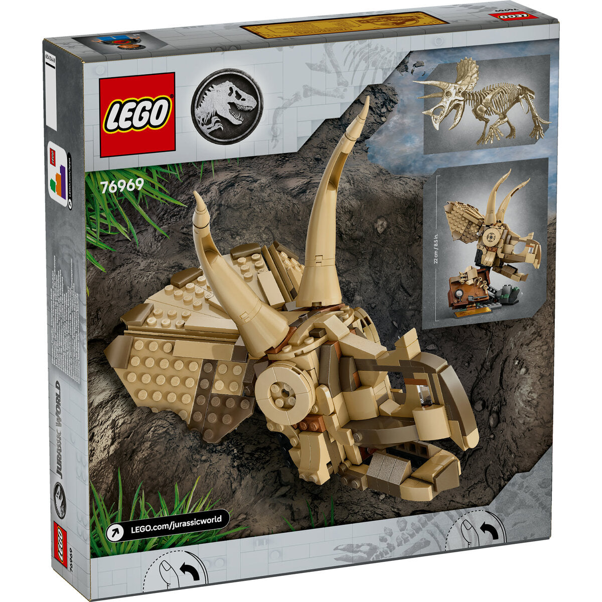 LEGO® Jurassic World™ 76969 Dinosaurier-Fossilien: Triceratops-Schädel
