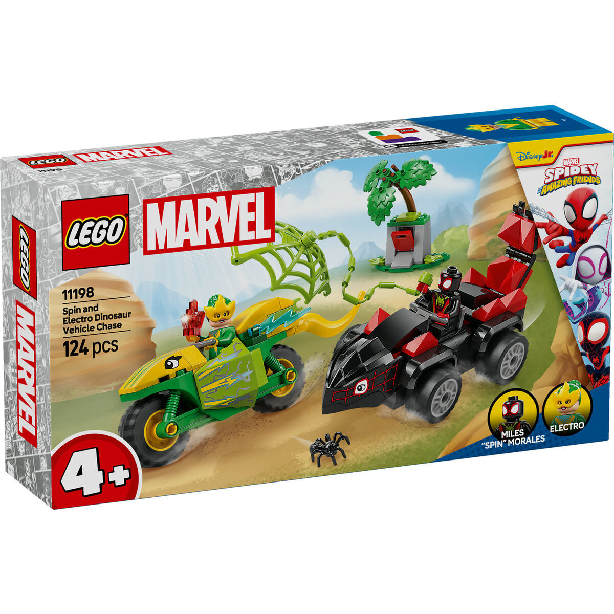 LEGO® Marvel 11198 Actionspaß mit Spin und Electro in ihren Dino-Flitzern