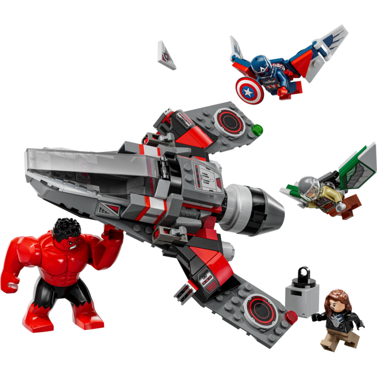 LEGO® Marvel Super Heroes 76292 Showdown zwischen Captain America und Red Hulk