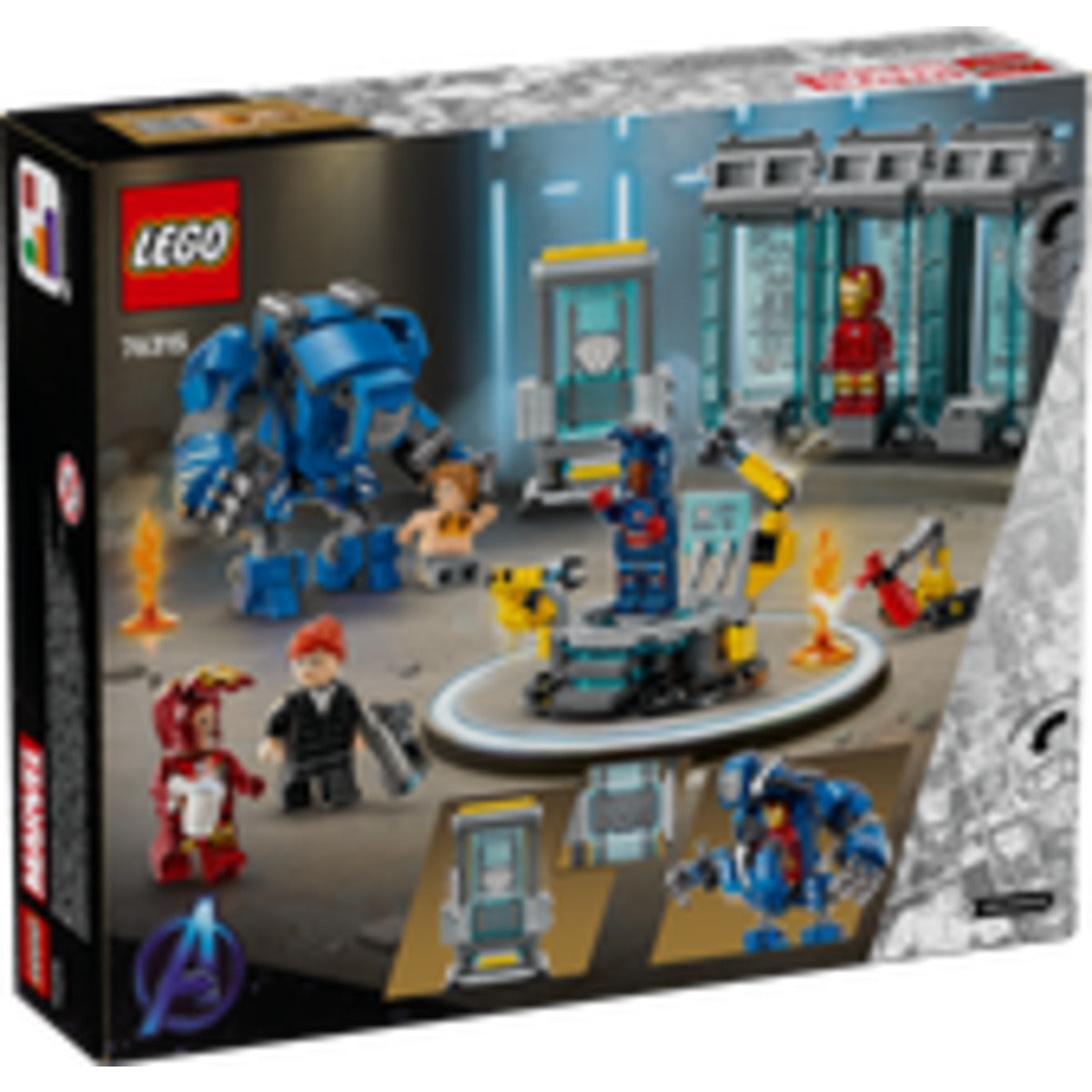 LEGO® Marvel Super Heroes 76315 Iron Mans Labor: Halle der Rüstungen