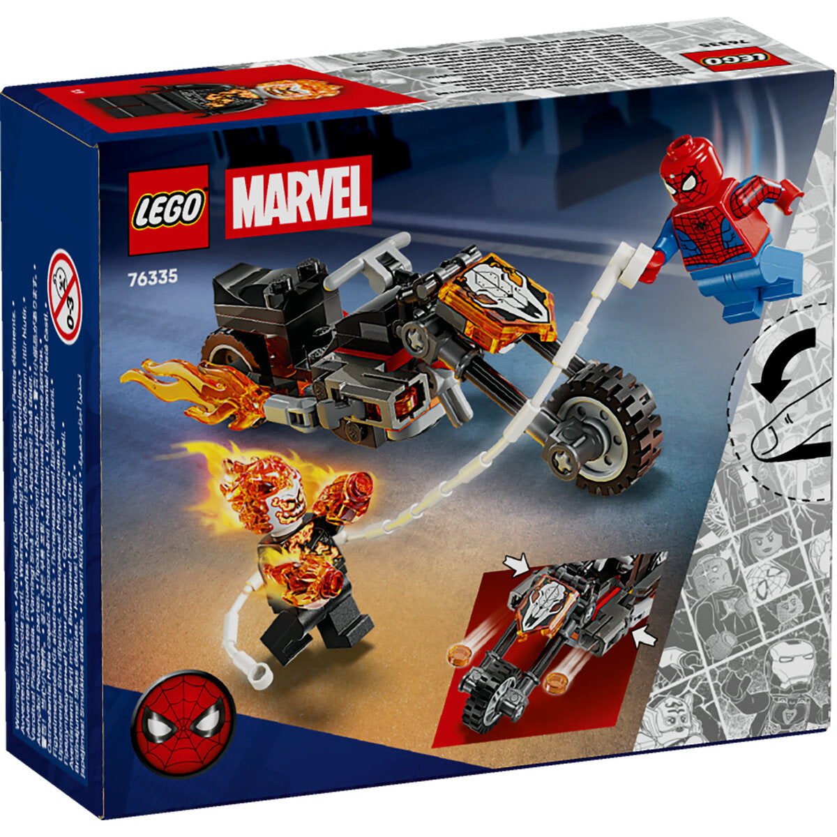 LEGO® Marvel Super Heroes 76335 Spider-Man vs. Ghost Rider auf seinem Motorrad