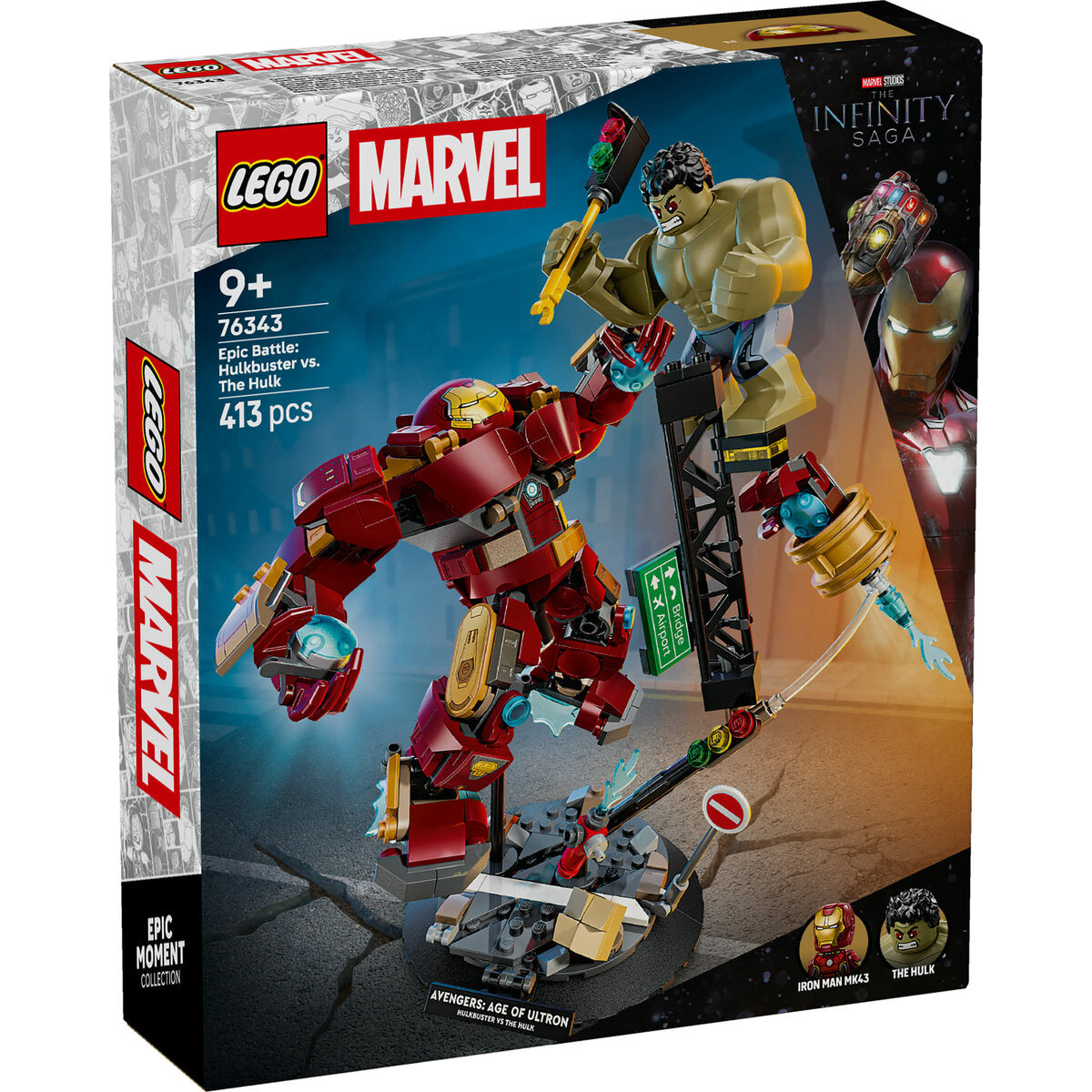 LEGO® Marvel Super Heroes 76343 Duell der Giganten: Hulkbuster vs. Hulk