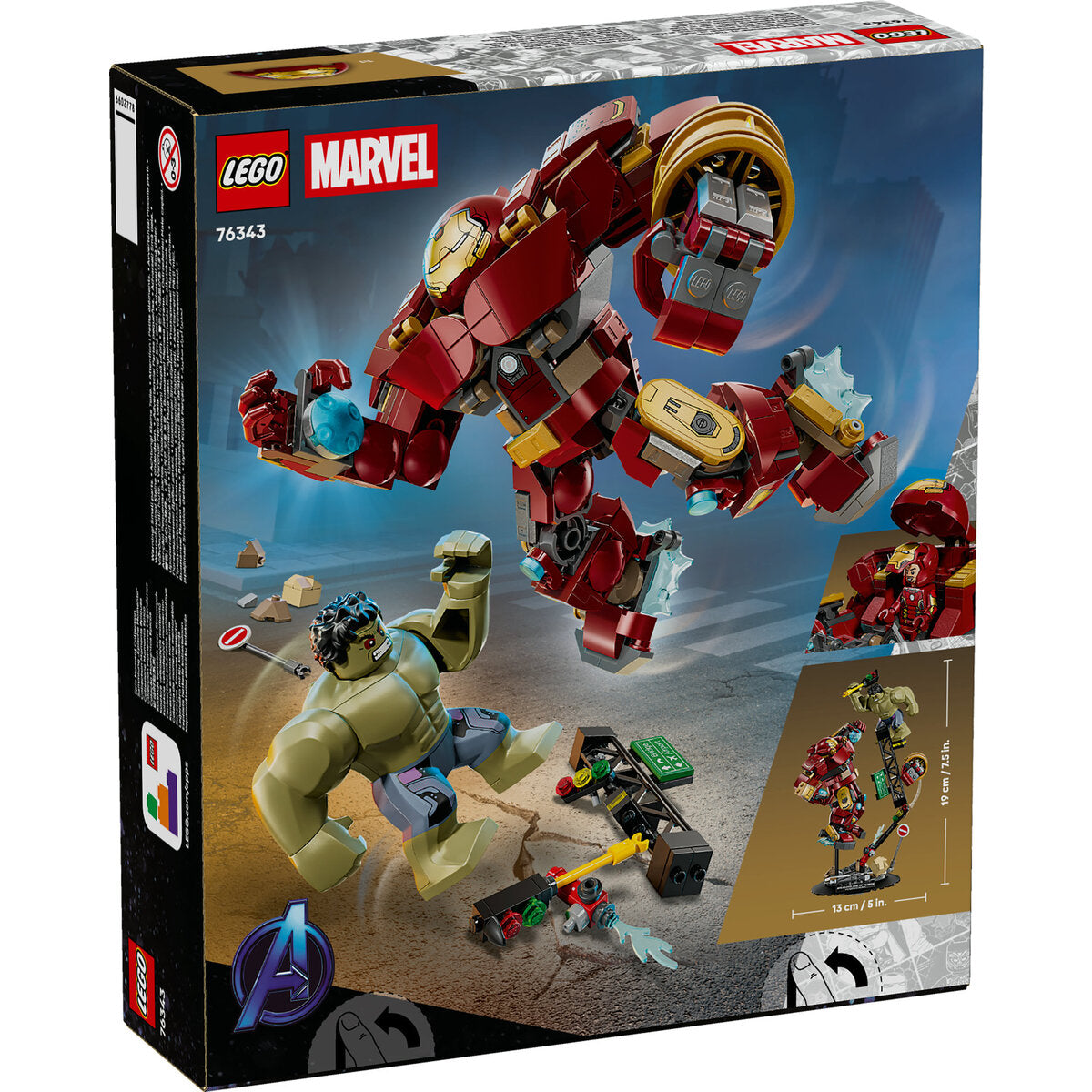 LEGO® Marvel Super Heroes 76343 Duell der Giganten: Hulkbuster vs. Hulk