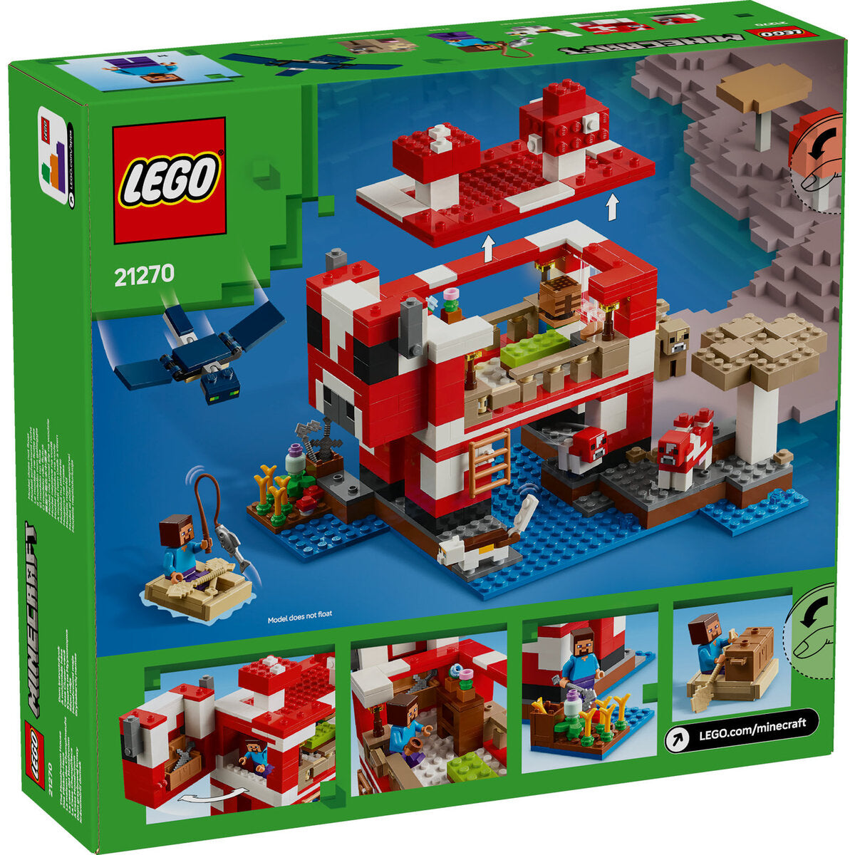 LEGO® Minecraft™ 21270 Das Pilzkuh-Haus