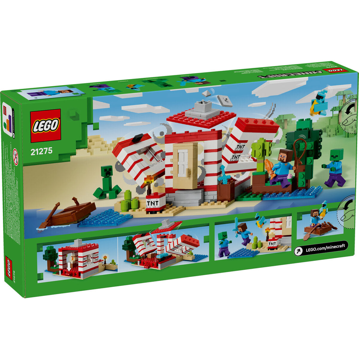 LEGO® Minecraft™ 21275 Das TNT-Dschungelhaus