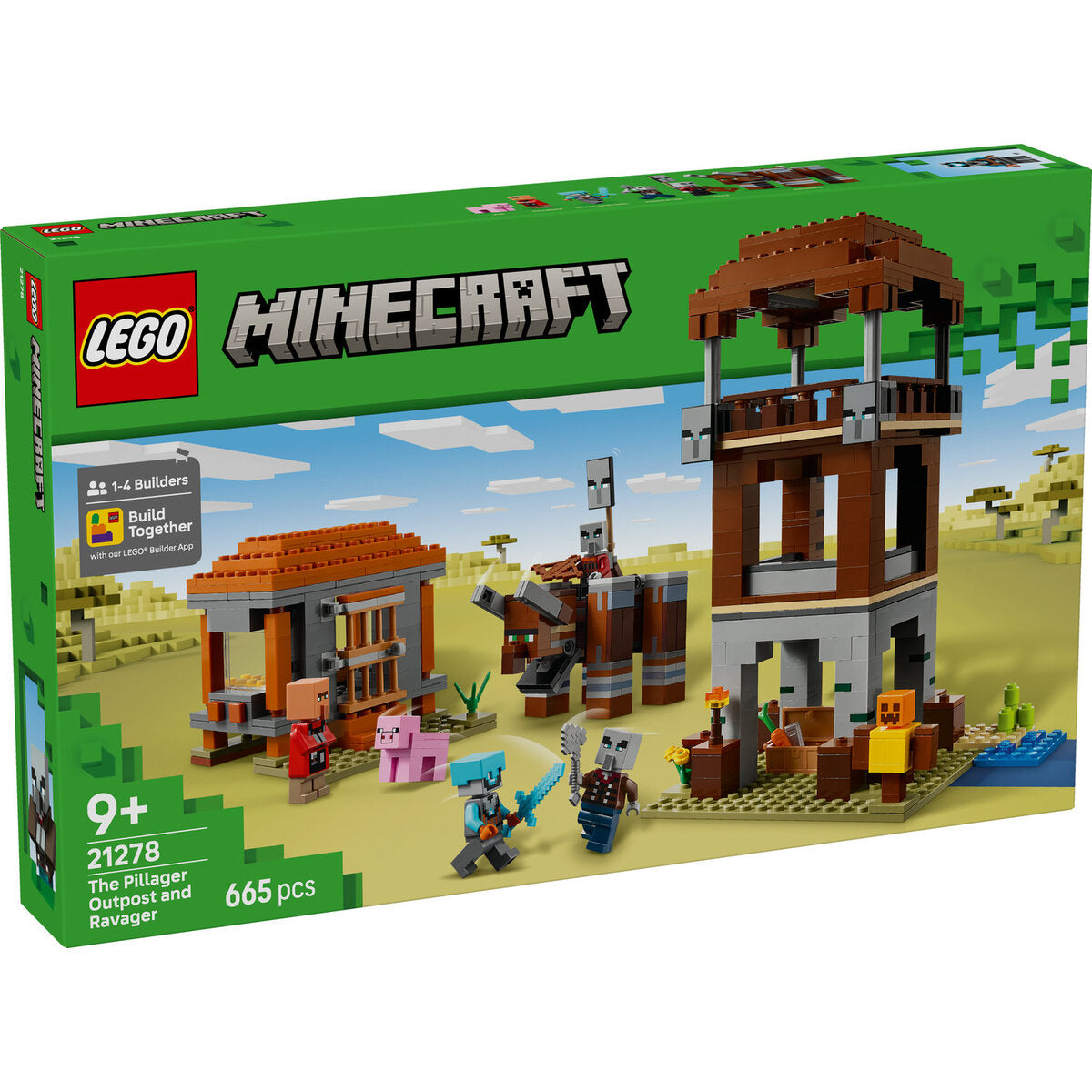 LEGO® Minecraft™ 21278 Ein Verwüster am Plünderer-Außenposten