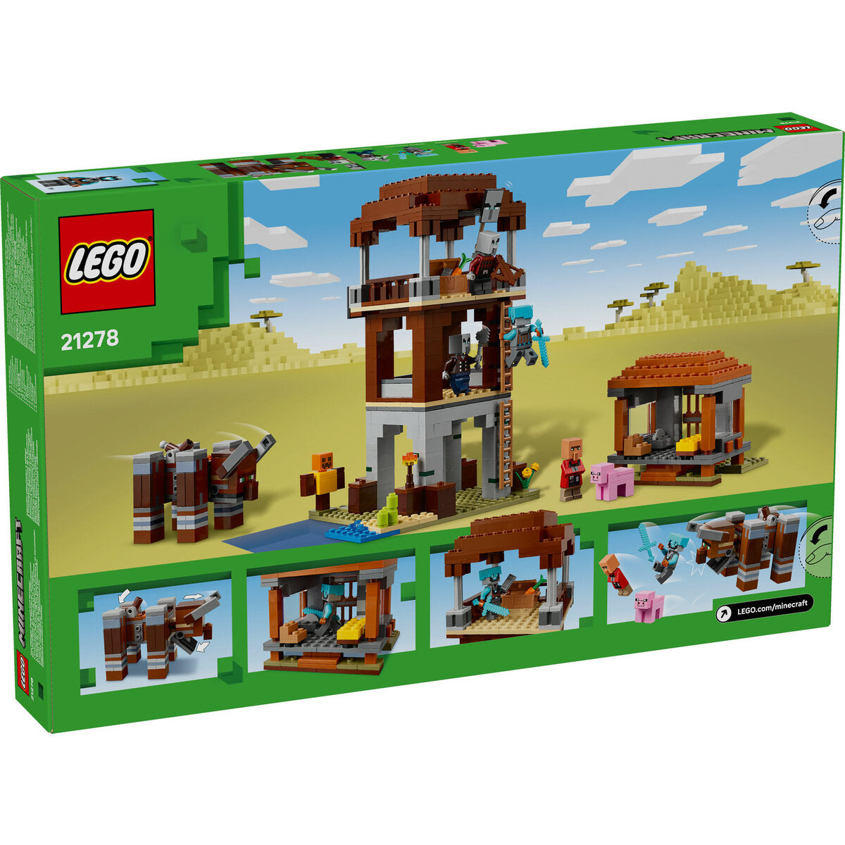 LEGO® Minecraft™ 21278 Ein Verwüster am Plünderer-Außenposten