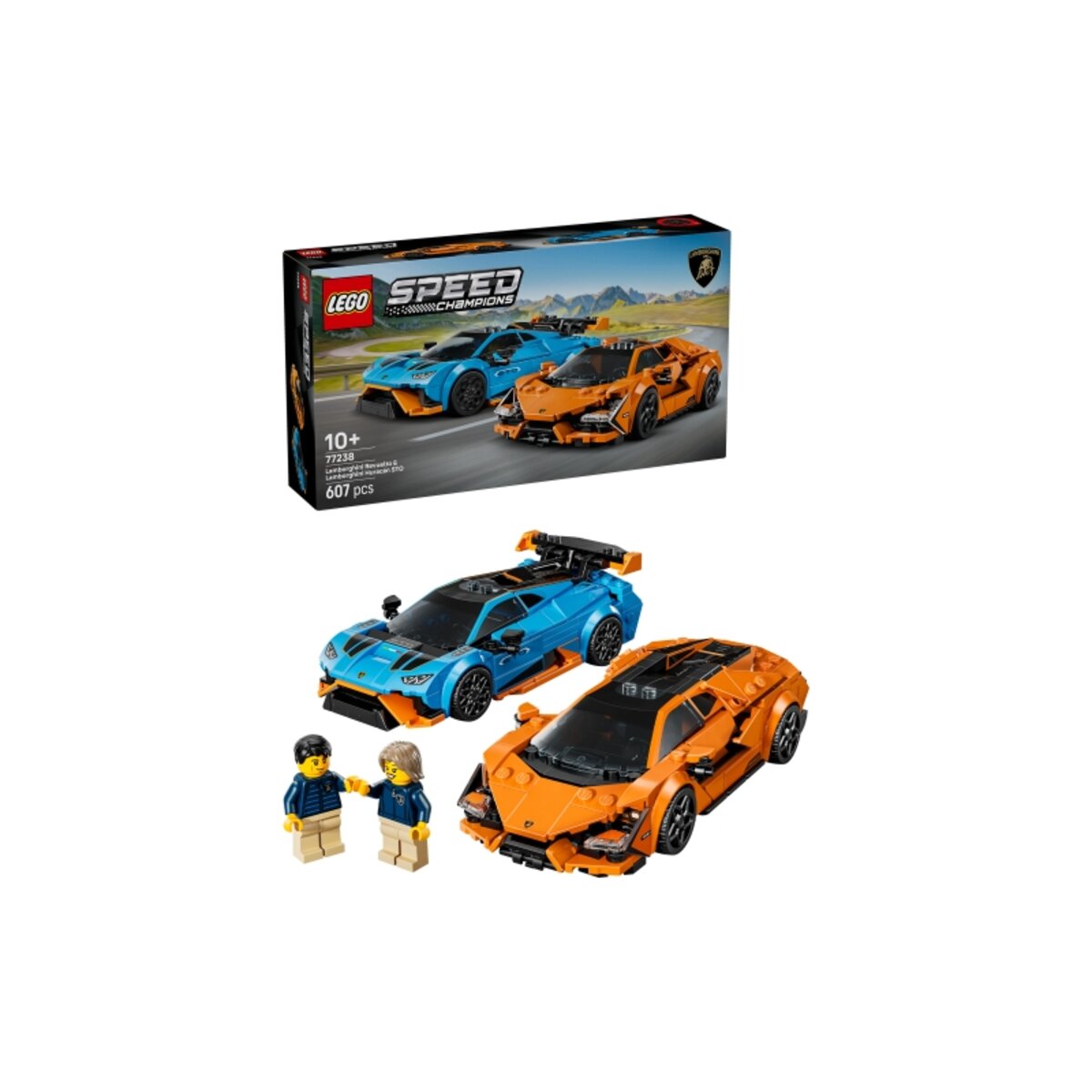 LEGO® Speed Champions 77238 Lamborghini Revuelto und Huracán STO