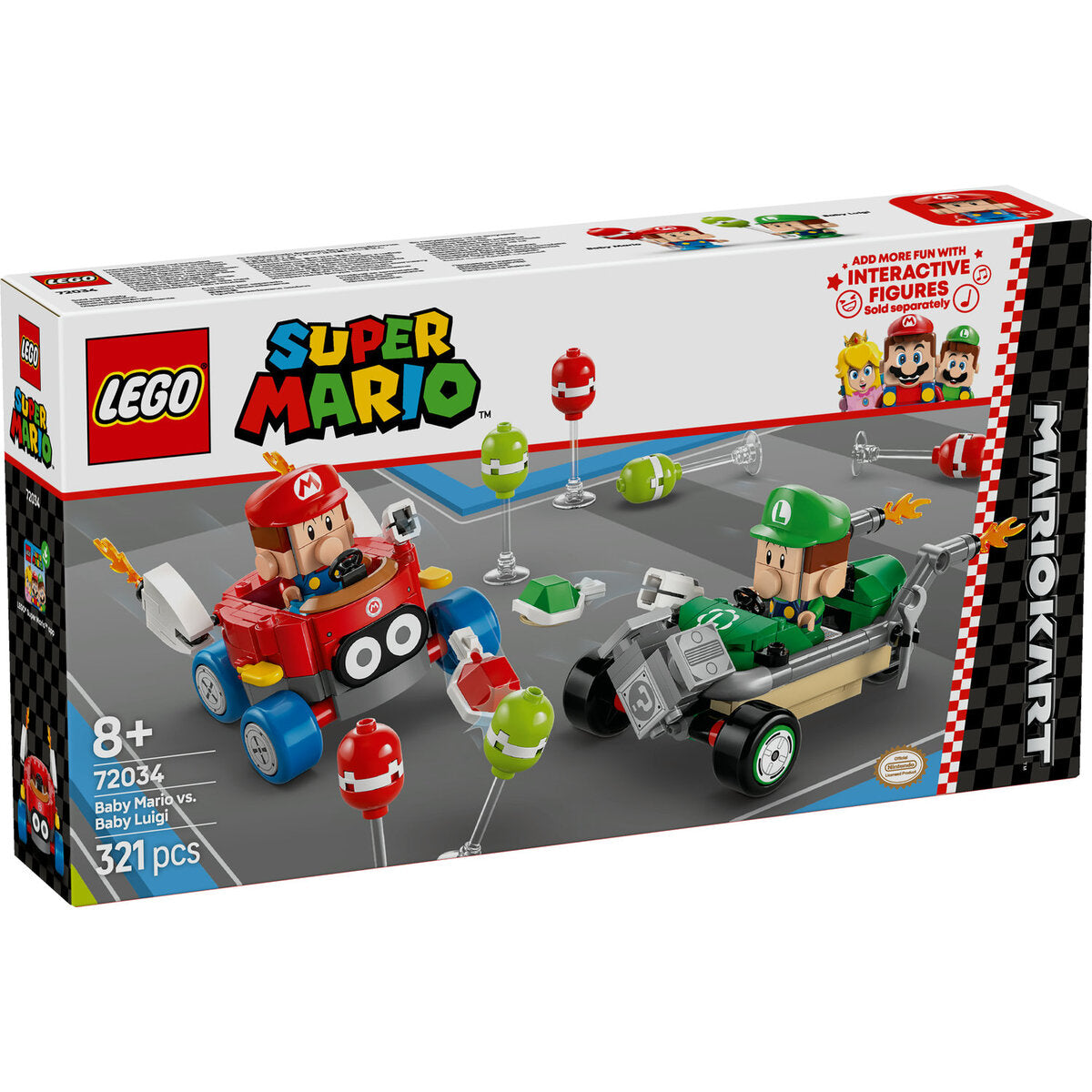 LEGO® Super Mario 72034 Mario Kart™ – Baby Mario vs. Baby Luigi