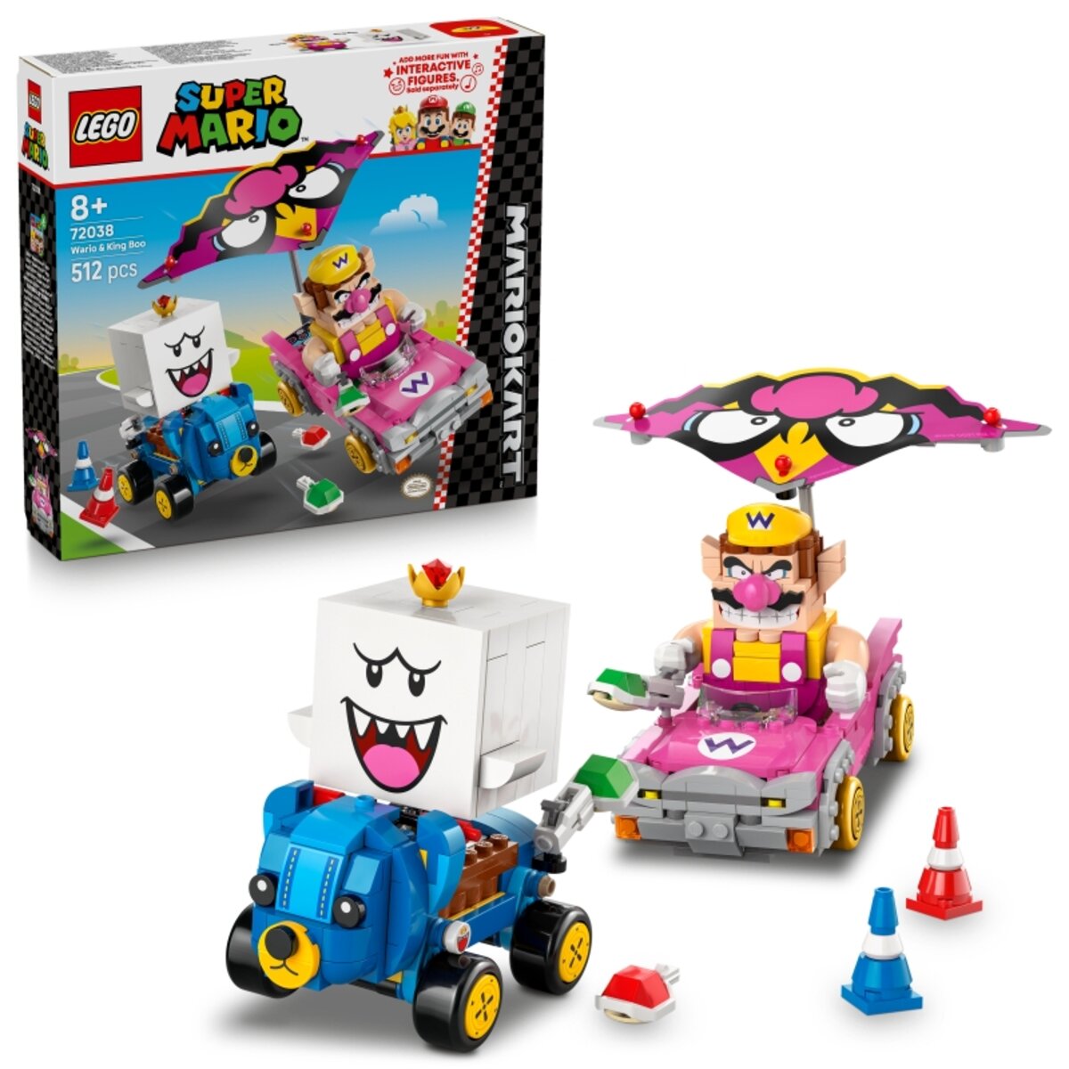 LEGO® Super Mario 72038 Mario Kart™ – Wario & König Buu Huu