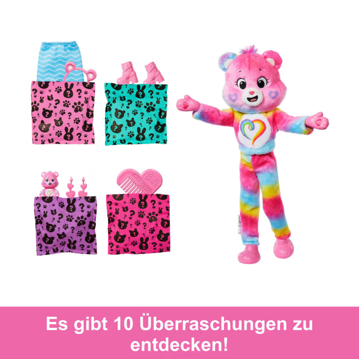 Mattel Barbie Licensed Cutie Reveal x Care Bears Series 2 - Togetherness Bear