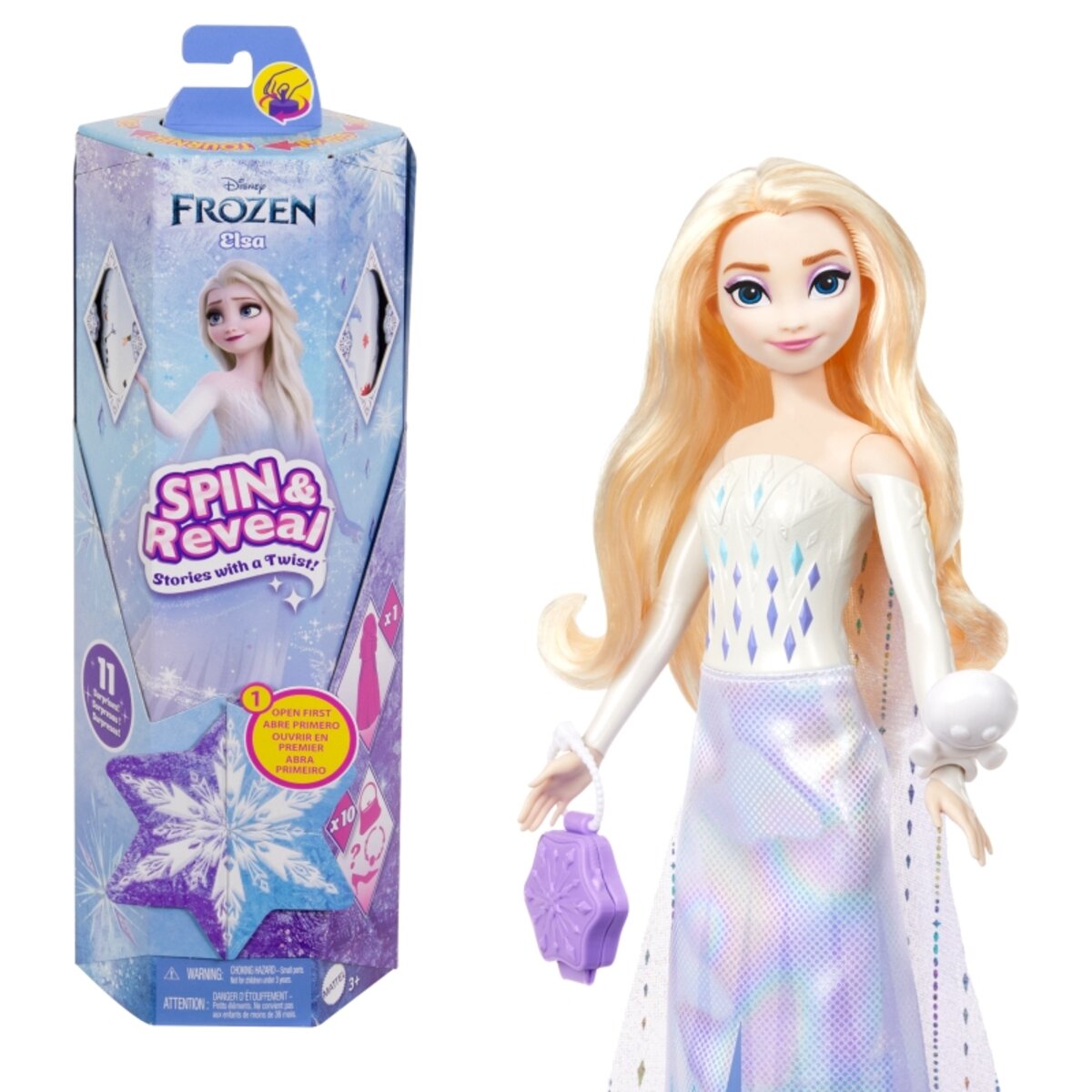 Mattel Disney Die Eiskönigin Spin & Reveal Modepuppe Elsa