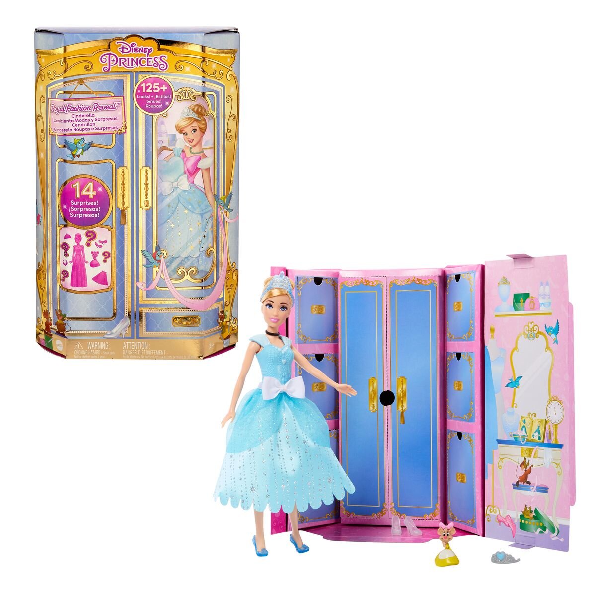 Mattel Disney Prinzessin FD Doll + Fashion Surprise - Cinderella OS