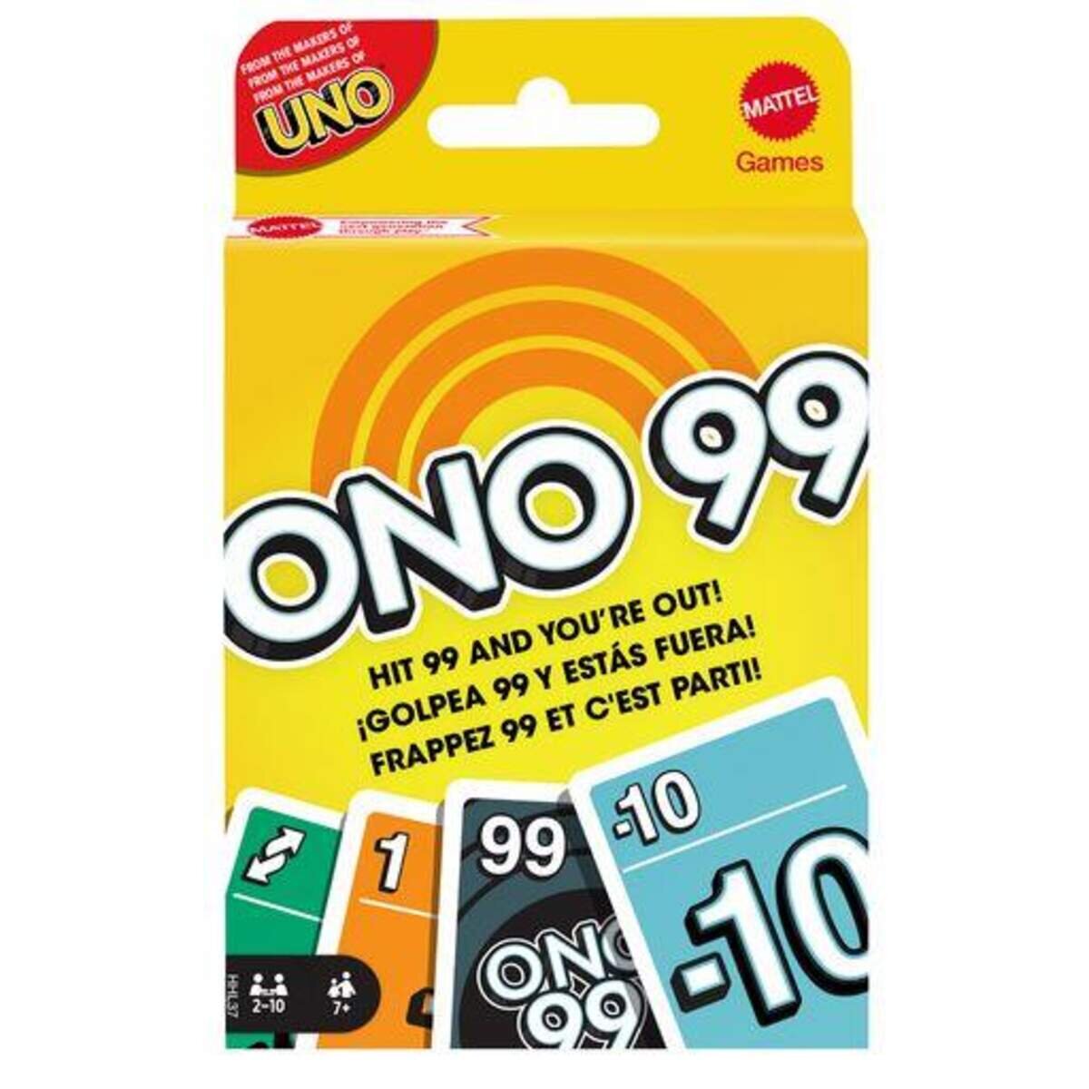 Mattel Games ONO 99 Kartenspiel, Familienspiel