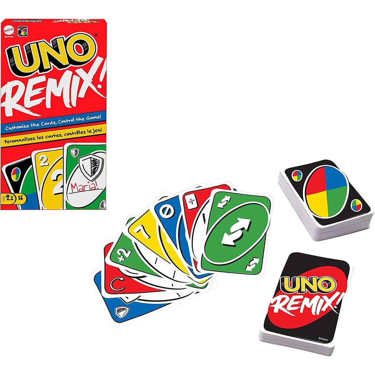 Mattel Games UNO Remix individuell gestaltbares Kartenspiel