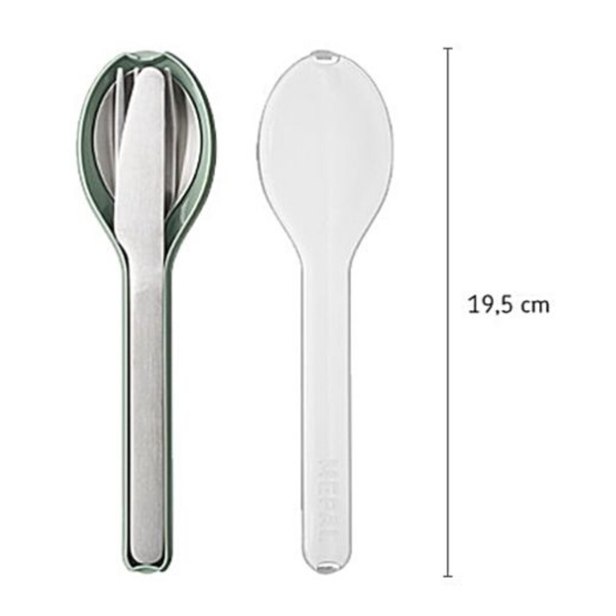 Mepal Besteck-Set Ellipse 3-teilig - Nordic sage