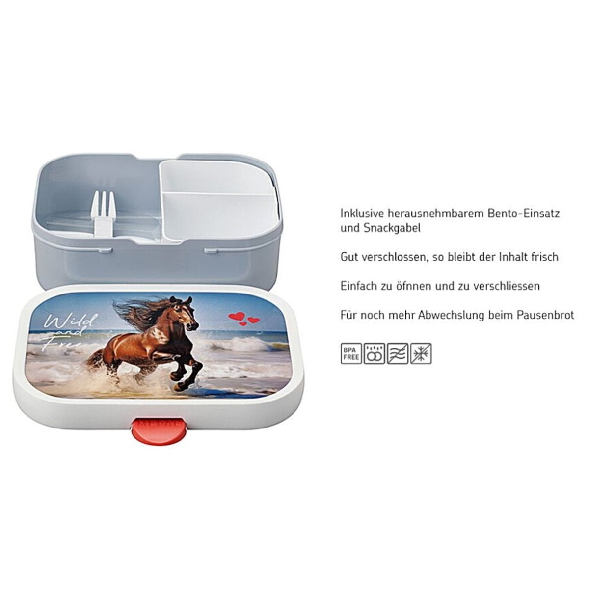 Mepal Brotdose Campus mit Bento-Einsatz - Wild Horse