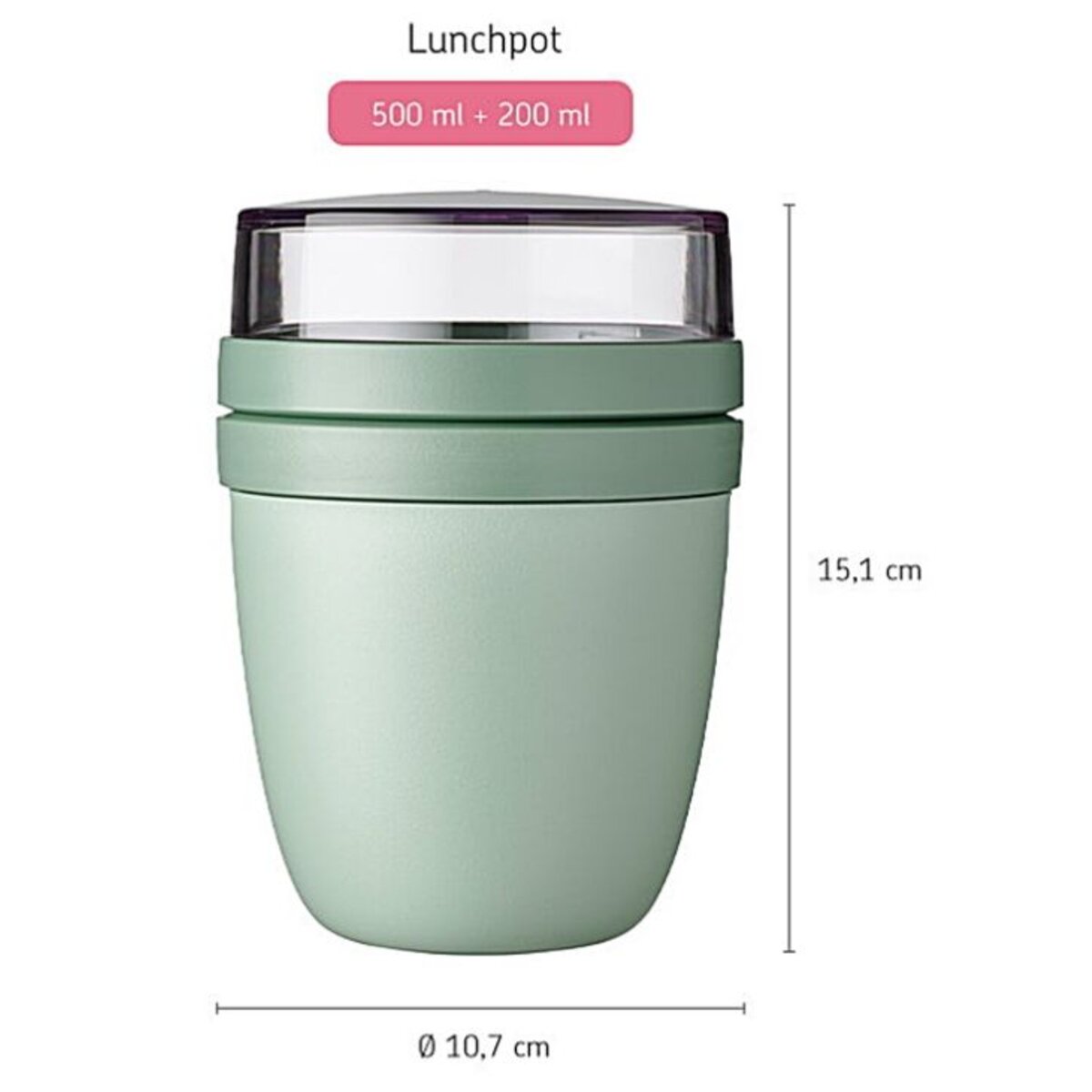 Mepal Lunchpot Ellipse - Vivid blue