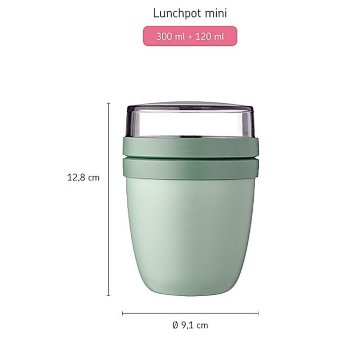 Mepal Lunchpot Ellipse mini - Nordic black